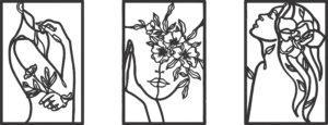 CUA000332 — TRIPTICO 90X45
